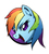 Size: 559x624 | Tagged: safe, artist:drmarbles, rainbow dash, g4, female, portrait, solo