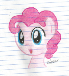 Size: 854x935 | Tagged: safe, artist:acuario1602, pinkie pie, g4, bubble berry, rule 63, solo, traditional art