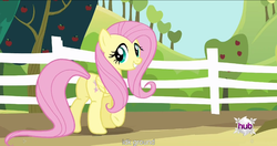 Size: 1152x608 | Tagged: safe, screencap, fluttershy, bats!, g4, butt, female, flutterbutt, meme, plot, solo, youtube caption