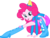 Size: 7961x6000 | Tagged: safe, artist:givralix, pinkie pie, equestria girls, g4, my little pony equestria girls, absurd resolution, balancing, boots, clothes, female, helping twilight win the crown, high heel boots, looking at you, open mouth, simple background, skirt, smiling, solo, transparent background, vector, wondercolts uniform