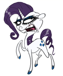 Size: 300x359 | Tagged: safe, artist:deepfriedrainbows, rarity, g4, female, skinny, solo, thin