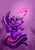 Size: 700x989 | Tagged: safe, artist:projectzuel, twilight sparkle, alicorn, bird, pony, g4, female, harry potter (series), magic, mare, patronus, solo, twilight sparkle (alicorn)