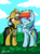 Size: 3003x4092 | Tagged: safe, artist:scootaloocuteness, daring do, rainbow dash, g4, duo