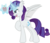 Size: 535x460 | Tagged: safe, artist:the-doctor-kami, rarity, alicorn, bat pony, bat pony alicorn, pony, g4, apple, bat ponified, female, hilarious in hindsight, magic, mare, race swap, raribat, raricorn, simple background, solo, telekinesis, transparent background, vector