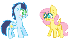 Size: 500x274 | Tagged: safe, artist:jackiesponies, fluttershy, soarin', g4, female, male, shipping, soarinshy, straight