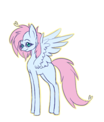 Size: 409x479 | Tagged: safe, artist:spectrumstrings, oc, oc only, offspring, parent:fluttershy, parent:soarin', parents:soarinshy, simple background, solo, transparent background