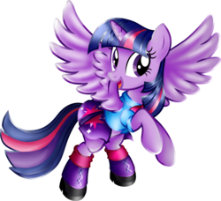 Size: 3865x3519 | Tagged: safe, artist:beamsaber, twilight sparkle, alicorn, pony, g4, clothes, equestria girls outfit, female, mare, simple background, solo, transparent background, twilight sparkle (alicorn)
