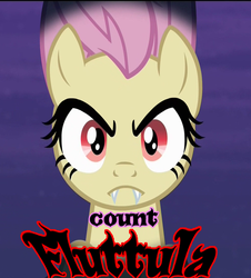 Size: 543x600 | Tagged: safe, fluttershy, bat pony, pony, bats!, g4, female, flutterbat, meme, race swap, solo, text