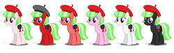 Size: 1439x445 | Tagged: safe, drama letter, watermelody, g4, alternate design, background human, critique requested, ponified