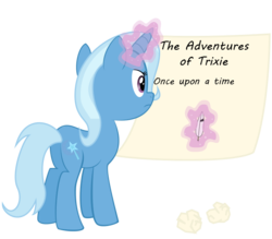 Size: 800x700 | Tagged: safe, artist:felixabsolved, trixie, pony, unicorn, g4, female, mare, quill, solo, writing