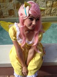 Size: 720x960 | Tagged: safe, artist:terezigrell, fluttershy, human, g4, 2013, convention, cosplay, holiday matsuri, irl, irl human, photo, solo