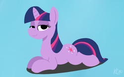 Size: 800x500 | Tagged: safe, artist:kingcobra50, twilight sparkle, g4, female, smug, smuglight sparkle, solo