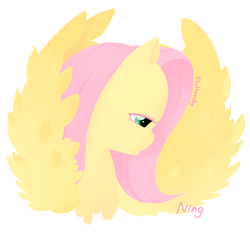Size: 850x800 | Tagged: safe, artist:ning, fluttershy, g4, female, pixiv, solo