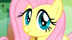 Size: 960x540 | Tagged: safe, artist:ethaes, edit, edited screencap, screencap, fluttershy, bat pony, pony, a bird in the hoof, bats!, g4, animated, fangs, flutterbat, race swap, smiling, solo, transformation, vamp out