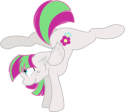 Size: 8333x7470 | Tagged: safe, artist:claritea, artist:joey darkmeat, blossomforth, pony, g4, absurd resolution, active stretch, female, flexible, simple background, solo, transparent background, vector