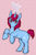 Size: 526x800 | Tagged: dead source, safe, artist:dripbat, oc, oc only, pony, unicorn, bandaid, horn, solo