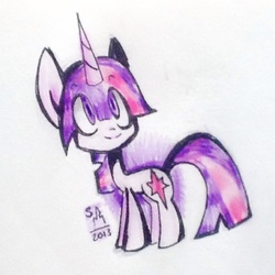 Size: 583x582 | Tagged: safe, artist:strikemachine, twilight sparkle, g4, female, solo