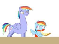 Size: 2560x1920 | Tagged: safe, artist:citrusking46, rainbow blaze, rainbow dash, pegasus, pony, g4, female, filly, filly rainbow dash, food, messy, pizza, sauce, simple background, that pony sure does love pizza, transparent background, younger