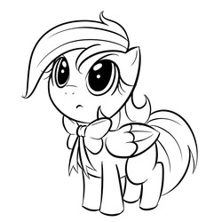 Size: 700x700 | Tagged: safe, artist:kloudmutt, rainbow dash, g4, bow, cute, dashabetes, female, filly, filly rainbow dash, foal, frown, glare, looking up, monochrome, solo