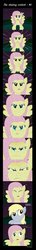 Size: 337x2361 | Tagged: safe, artist:ultrathehedgetoaster, derpy hooves, fluttershy, pegasus, pony, g4, comic, derp, dialogue, female, mare