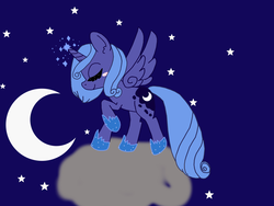 Size: 2048x1536 | Tagged: safe, artist:luna crystal, princess luna, g4, female, pixiv, solo