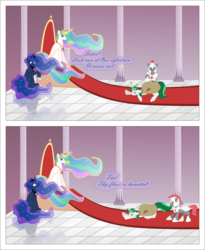 Size: 1277x1556 | Tagged: safe, artist:totallyanalicornguys, princess celestia, princess luna, g4, comic