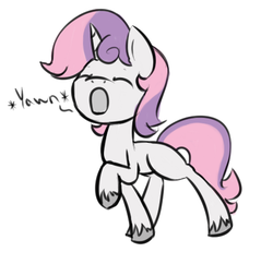 Size: 460x446 | Tagged: safe, artist:lilliesinthegarden, sweetie belle, g4, cute, diasweetes, request, rule 63, silver bell, solo, unshorn fetlocks, yawn