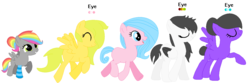 Size: 1422x470 | Tagged: safe, artist:etosama, oc, oc only, earth pony, pegasus, pony, blank flank