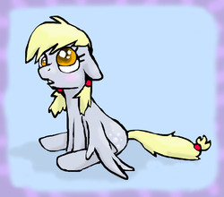 Size: 2607x2291 | Tagged: safe, artist:yokkishai, derpy hooves, pegasus, pony, g4, alternate hairstyle, female, mare, solo