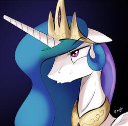 Size: 1000x984 | Tagged: safe, artist:dragk, princess celestia, alicorn, pony, g4, female, solo