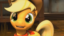 Size: 1280x720 | Tagged: safe, applejack, earth pony, pony, g4, 3d, eyes, female, solo, source filmmaker