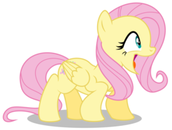 Size: 7927x6000 | Tagged: safe, artist:masem, fluttershy, pony, castle mane-ia, g4, absurd resolution, face, faic, female, happy, open mouth, profile, simple background, smiling, solo, transparent background, vector