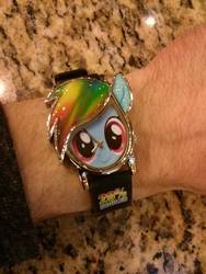 Size: 2448x3264 | Tagged: safe, rainbow dash, g4, irl, merchandise, photo, watch, wristwatch