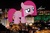 Size: 3888x2592 | Tagged: safe, artist:errorboy6090, pinkie pie, earth pony, pony, g4, crushed buildings, filly, giant pony, giantess, highrise ponies, irl, las vegas, macro, photo, ponies in real life
