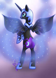 Size: 3990x5500 | Tagged: safe, artist:nakimasabeminth, nightmare moon, g4, female, solo