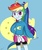 Size: 5000x6000 | Tagged: safe, artist:bloodyhellhayden, rainbow dash, equestria girls, g4, absurd resolution, female, solo, wondercolts