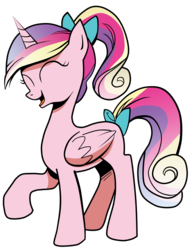 Size: 3869x5000 | Tagged: safe, artist:amorecadenza, artist:andy price, princess cadance, g4, eyes closed, female, happy, laughing, simple background, solo, transparent background, vector