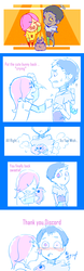 Size: 1000x3200 | Tagged: safe, artist:v0cat0v, discord, fluttershy, human, rabbit, g4, keep calm and flutter on, comic, female, humanized, male, ship:discoshy, shipping, straight