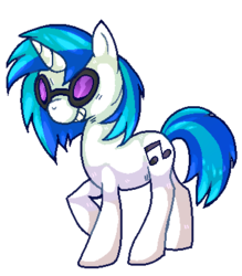 Size: 350x400 | Tagged: safe, artist:iexie, dj pon-3, vinyl scratch, g4, female, solo