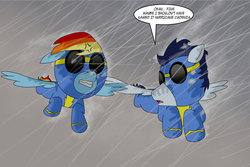 Size: 1280x853 | Tagged: safe, artist:bcollins39302, rainbow dash, soarin', g4, female, male, ship:soarindash, shipping, straight