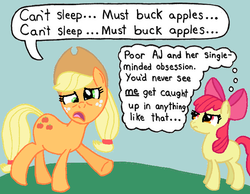 Size: 679x527 | Tagged: safe, artist:pj202718, artist:samueleallen, apple bloom, applejack, applebuck season, g4, hypocrisy, hypocritical humor, ironic, irony