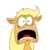 Size: 325x325 | Tagged: safe, artist:hellarmy, applejack, g4, faic, female, ms paint, screaming, simple background, solo, transparent background