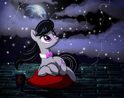 Size: 3000x2371 | Tagged: safe, artist:theblackrevanchrist, octavia melody, earth pony, pony, g4, coffee mug, female, solo, stargazing