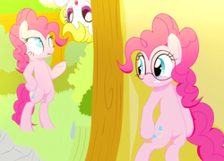 Size: 1280x922 | Tagged: safe, artist:isle-of-forgotten-dreams, pinkie pie, surprise, g4, duality, hotblooded pinkie pie, pinkie pie solutions