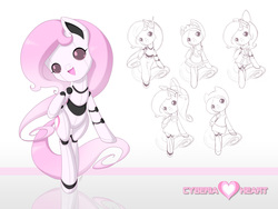 Size: 1600x1200 | Tagged: safe, artist:jdan-s, oc, oc only, oc:cyberia heart, original species, pony, robot, robot pony, adventure time, bipedal, bow, cave story, clothes, cosplay, dance dance revolution, dressup, maid, male, mega man (series), rhythm game, voltes v