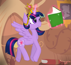 Size: 893x814 | Tagged: safe, artist:pinkiceygirl, twilight sparkle, alicorn, pony, g4, book, female, mare, solo, twilight sparkle (alicorn)