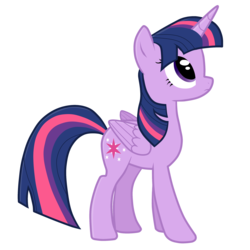 Size: 2500x2500 | Tagged: safe, artist:shark-sheep, twilight sparkle, alicorn, pony, g4, female, folded wings, mare, simple background, solo, transparent background, twilight sparkle (alicorn), vector, wings