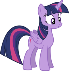 Size: 6000x6172 | Tagged: safe, artist:midnightfunny, twilight sparkle, alicorn, pony, g4, absurd resolution, female, folded wings, mare, simple background, solo, transparent background, twilight sparkle (alicorn), vector, wings