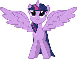 Size: 5940x4520 | Tagged: safe, artist:90sigma, twilight sparkle, alicorn, pony, g4, magical mystery cure, season 3, season 4, absurd resolution, beautiful, female, mare, recycled animation, simple background, solo, spread wings, theme song, transparent background, twilight sparkle (alicorn), vector, wings