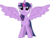 Size: 5940x4520 | Tagged: safe, artist:90sigma, twilight sparkle, alicorn, pony, g4, magical mystery cure, my little pony: friendship is magic, season 3, season 4, absurd resolution, beautiful, female, mare, recycled animation, simple background, solo, spread wings, theme song, transparent background, twilight sparkle (alicorn), vector, wings